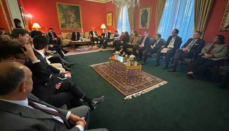 Army Chief General Asim Munir meets US think tanks and media persons during an official visit. &mdash; ISPR