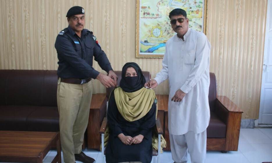 Samreen Amir has been posted as the additional station house officer at the women police reporting centre in Parachinar. &mdash; Photo provided by author