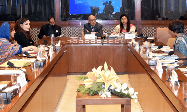 Senator Irfanul Haq Siddiqui presides over a meeting of the Senate Standing Committee on Foreign Affairs on Dec 10, 2024. &mdash; Senate website