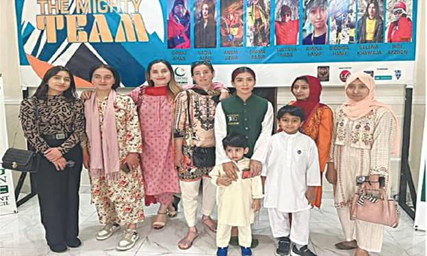 MEMBERS of the K2 women&rsquo;s expedition pose during training at the Sadpara Mountaineering School in Skardu.&mdash;Photo by the writer