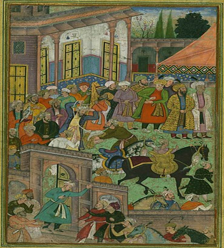 A painting of a group of people Description automatically generated