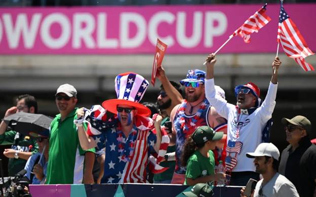 Fans show their support during the T20 Cricket World Cup match between USA and Pakistan in Dallas - Cricket World Cup's American adventure has had serious problems &ndash; but it might just work
