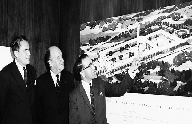 A group of men in suits pointing at a map AI-generated content may be incorrect.
