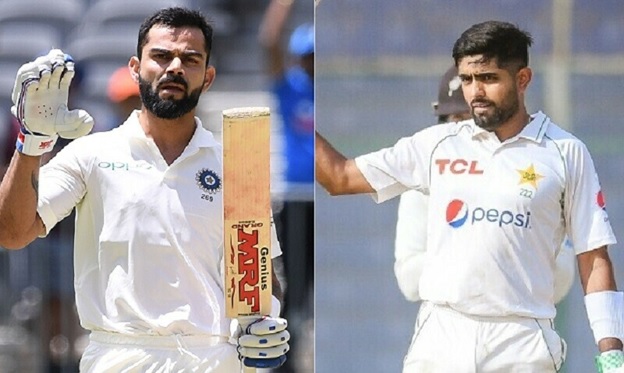 <p>This combination of photos shows Virat Kohli (L) and Babar Azam (R). &mdash; Pictures via CA website/PCB twitter</p>